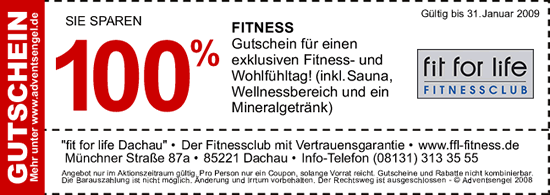 Gutschein der Adventsengel M&uuml;nchen