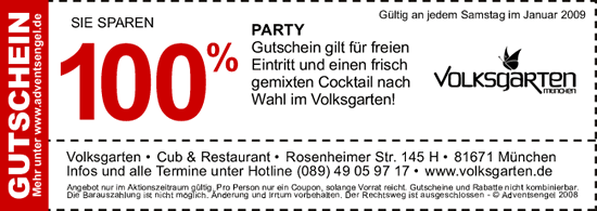 Gutschein der Adventsengel M&uuml;nchen