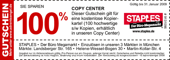 Gutschein der Adventsengel München