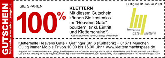 Gutschein der Adventsengel München